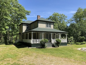 The front and kitchen entry side of the house.