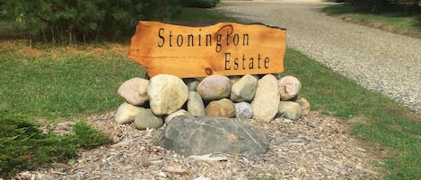 Front entrance to The Carriage House at Stonington Estate