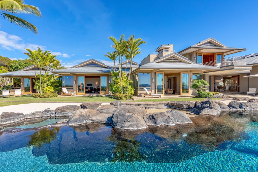 Luxurious home with lagoon pool in a tropical setting in close proximity to the most beautiful beaches on the island