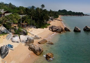 Lamai Beach has fine white sand and deep enough waters for swimming.