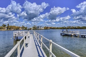 Bay Oaks private piers.  Relax with a great novel or watch for dolphins to swim by.... all while catching some rays.