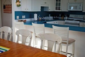 dining area and kitchen