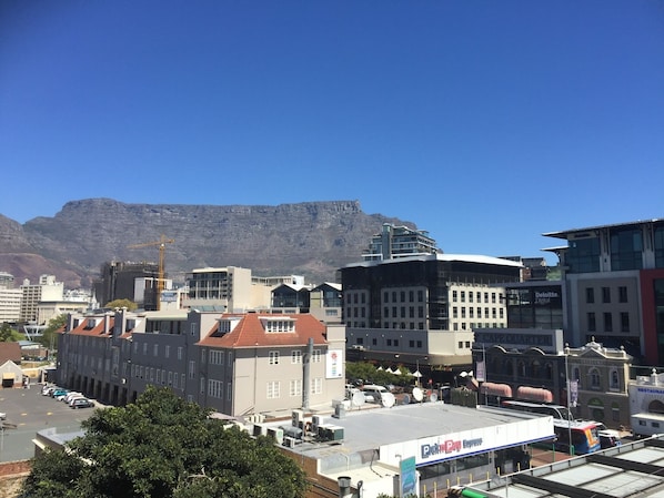 View of Table Mountain from the apartment balcony