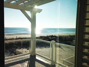 View of Beach From 2nd Floor Balcony