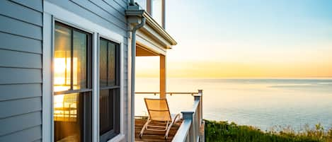 Sunrise views from the bottom deck of Cliff House