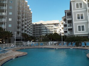Outdoor pool area