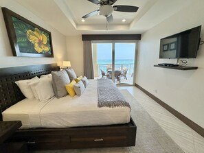 OCEANFRONT master bedroom! Wake to turquoise 3rd floor Oceanfront views!