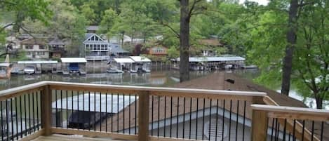 Nice view of the cove. House is only 
35 feet from the water.