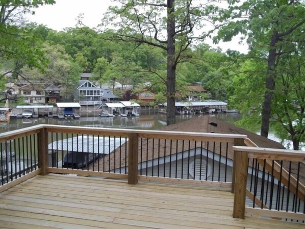 Nice view of the cove. House is only 
35 feet from the water.