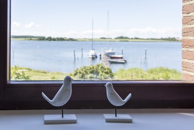 Direct location on the Schlei: Apartment upstairs with a fantastic view