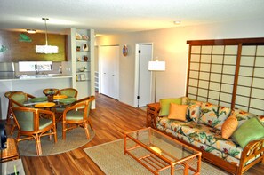 Living room, dining room
