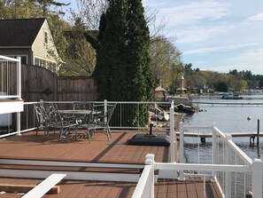 Multi-Level Deck right on the water.