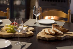 Cosy log burners in all gites