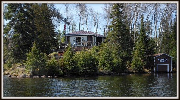 The Guest House on Majestic Point view from Thousand Island Lake