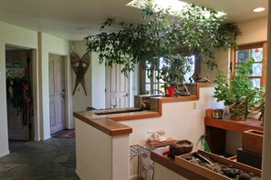 Potting area and side entrance