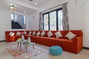 Spacious living room villa