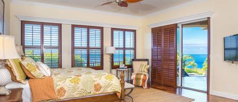 Primary Bedroom with Gorgeous Ocean Views!