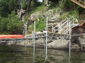 New docks with sunning platform