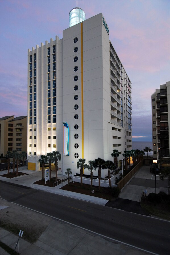 Front of property – evening/night