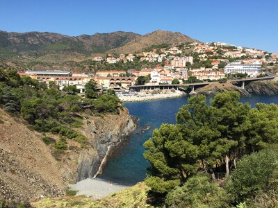 CERBERE, LARGE TERRACE WITH SEA AND MOUNTAIN VIEW - 4 Pers. / Wifi / Air conditioning