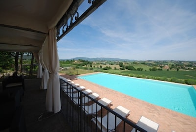 Spoleto By The Pool, apt.2 - marvellous view, only 0,7 miles from the old tow