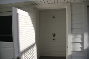 Extra Large Outside Shower that can be entered from inside of House!