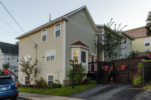 Patio and Private driveway. Fully detached home. 