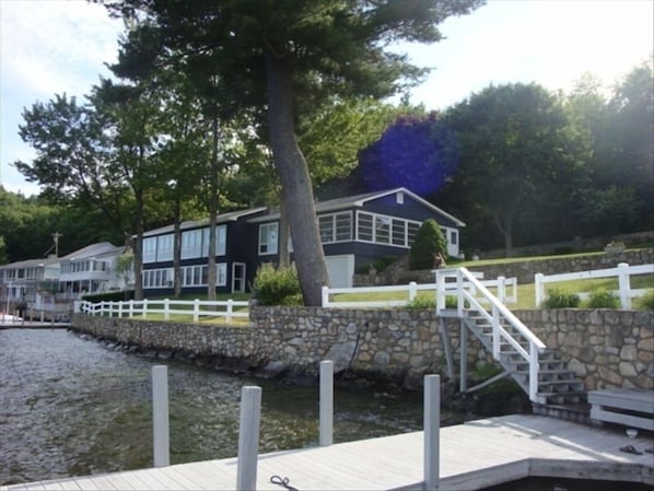 Looking towards the house from the dock.