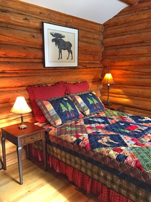 The bedroom with queen bed.
