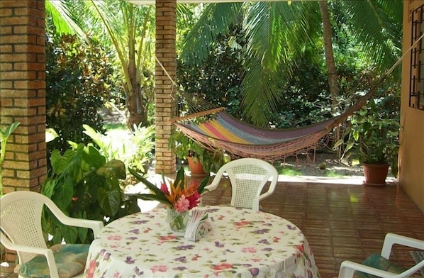 La Conchita back porch on beach