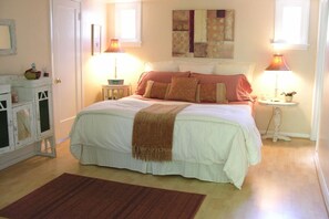 Bedroom with King Bed and luxury linens