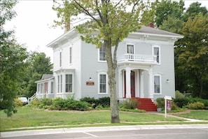 Historic home in the Village of Elk Rapids, on the corner of Ash & River streets