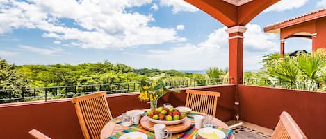 Private Balcony on golf course with ocean views