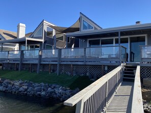 House view from the dock/water
