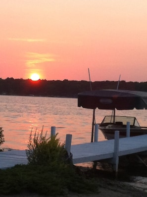 beautiful sunset on Delavan Lake