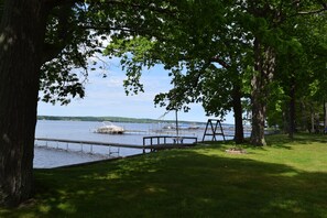 View of Lake and Waterfront deck