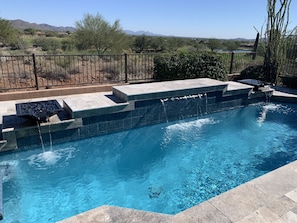 Backyard pool.