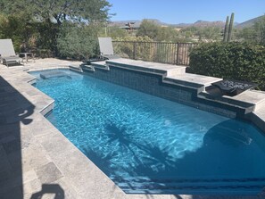 Backyard pool.