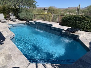 Backyard pool.