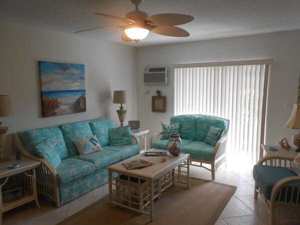 Living room with sofa bed