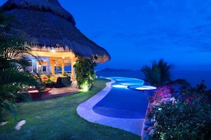 Infinity pool with ocean view