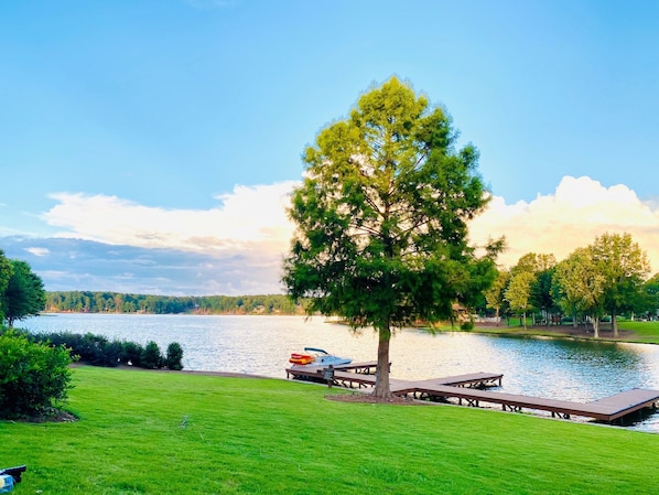 Beautiful view of the lake.