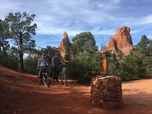 This is Sedona, hiking and mountain biking everywhere!

