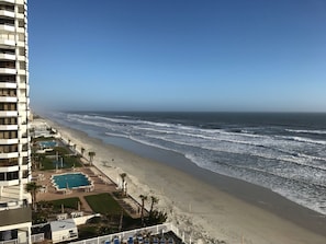 View of beach looking north