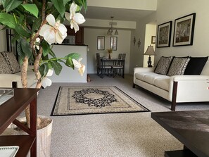 Living room dining area