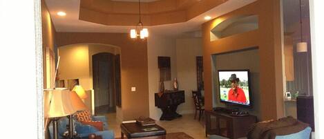 Family Room with HD Plasma TV