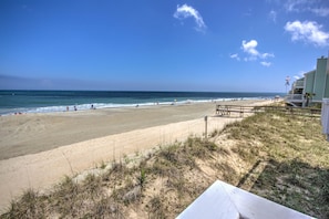 We are right on the beach!