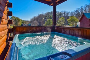 Unwind in the relaxing hot tub!
