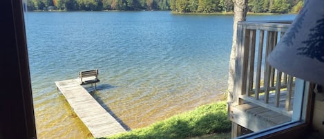 Another view of the lake from the sunroom