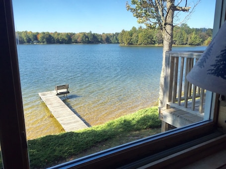 Another view of the lake from the sunroom